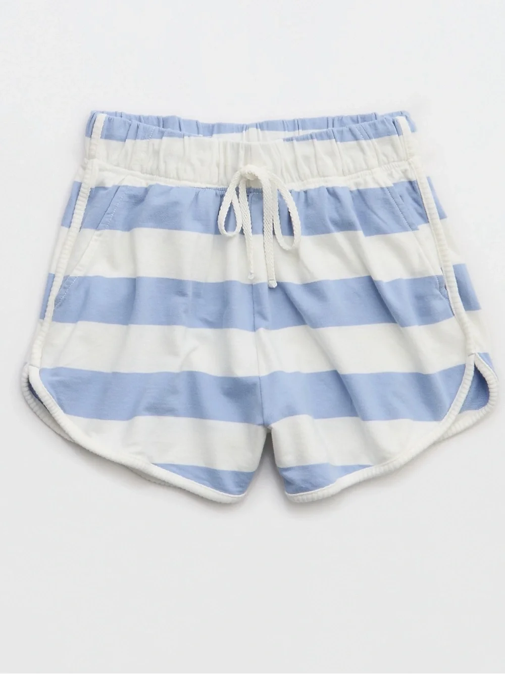 NWT Aerie Striped Poolside Terry Henley Sweatshirt & Shorts Lounge Set - Picture 9 of 9